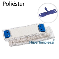 Mopa Wet system poliéster botón blanca