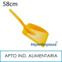 Pala de mano 58 cm alimentaria amarillo
