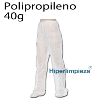 Pantalones desechables PP blanco 40g 100 uds