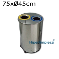 Papelera de reciclaje circular 2 Bocas HL4100