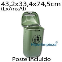 Papelera exterior 50 Lts 1