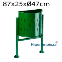Papelera exterior semicircular modelo HL540S