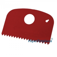 Rasqueta detectable flexible dentada 160x100mm M523 rojo