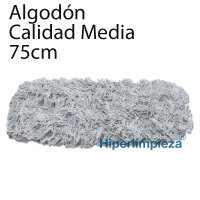 Recambio de mopa industrial de algodon 75 cm