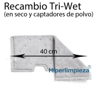Recambio microfibra Trilogy Wet Dust gris