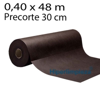 Rollo mantel 0,40x48m precorte 30cm Cacao 1