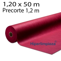 Rollo mantel 1,20x50m precorte 1,2m Burdeos 1