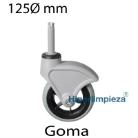 Rueda de goma 125 mm