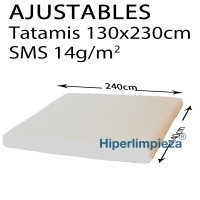 Sábanas desechables ajust. SMS 140x240cm 100 uds