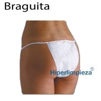 Tanga desechable dama braguita 1000uds