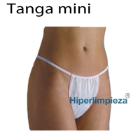 Tanga desechable dama mini 35g 1000 uds