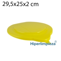 Tapa cubo 6 litros industria alimentaria amarillo