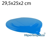 Tapa cubo 6 litros industria alimentaria azul