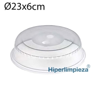 Tapa transparente para microondas PP 23cm