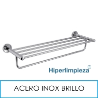 Toallero de repisa acero inoxidable brillo