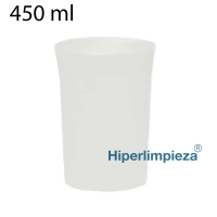 Vaso grande PP 450ml 8,5x12cm blanco