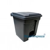 Cubo de basura Corlan 30 L con pedal gris