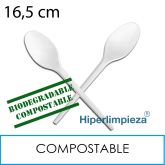 1000 cucharas reutilizables CPLA 16,5 cm