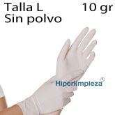 1000 uds guantes látex blancos sin polvo TL