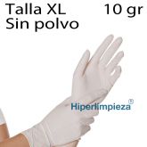 1000 uds guantes látex blancos sin polvo TXL