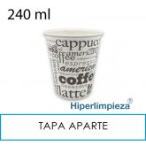 1000 Vasos papel coffee 240ml 8oz