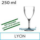 12 copas reutilizables Lyon PC 250 ml