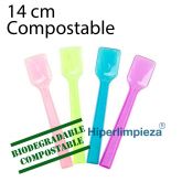 16 kg cucharillas helado compostables 14 cm