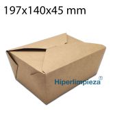 200 cajas multifood kraft 19,7x14x4,5 cm