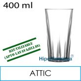 24 vasos reutilizables Attic PC 400 ml