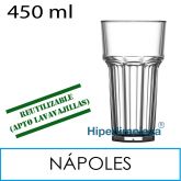 24 vasos reutilizables Nápoles PC 450 ml