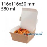 250 envases take away horneables kraft 580ml