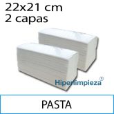 3000 Toallas de Papel Pasta Blanco 22x21cm