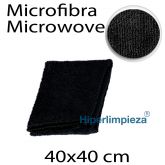 5 Bayetas Microfibra Microwove 250gr Negro