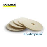 5 cepillos-esponja circular para pulido beige 432 mm
