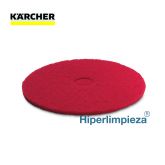 5 cepillos-esponja circular semiblando rojo 280 mm