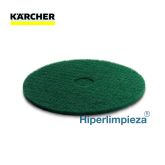 5 cepillos-esponja circular semiduro verde 406 mm