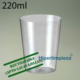 500 vasos de agua PS 220ml reutilizables