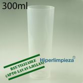 500 vasos de tubo PP 300ml reutilizables