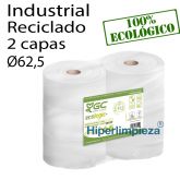 6 Rollos papel higiénico industrial reciclado
