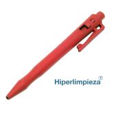 Bolígrafo detectable clip estándar M101 rojo
