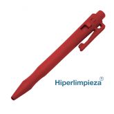 Bolígrafo detectable clip gel M101 rojo