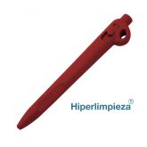 Bolígrafo detectable para cordón gel M104 rojo