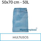 Bolsa lavado bayetas-mopas 50L azul