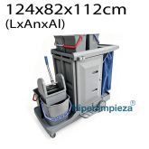 Carro de limpieza Nox con cubo doble