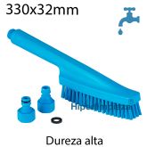 Cepillo mano paso de agua cerdas duras 330x32mm azul
