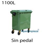 Contenedores de basura 1100 Lts verde