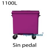 Contenedores de basura premium 1100L púrpura911