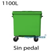 Contenedores de basura premium 1100L verde404