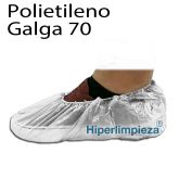 Cubrezapatos polietileno liso G70 blancos 1000uds