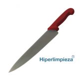 Cuchillo profesional detectable chef 159mm MT047 rojo